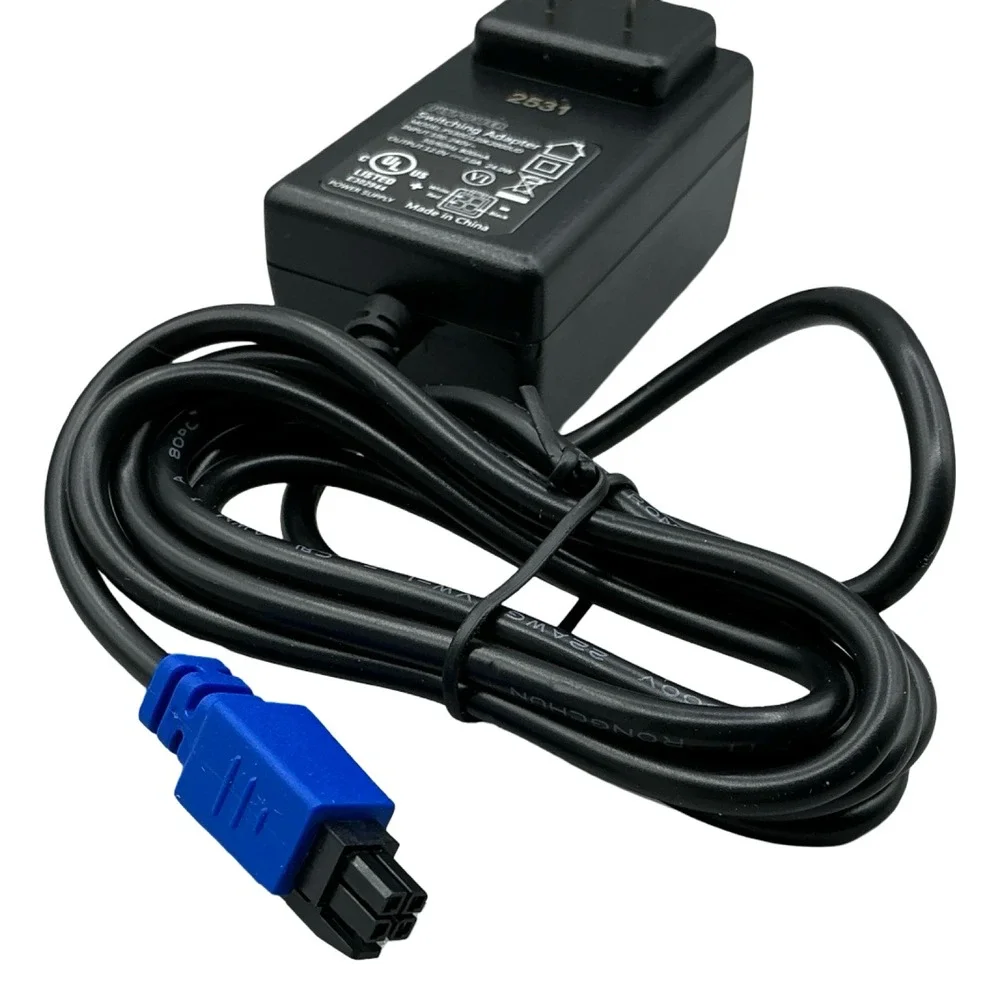 Flypower PS30D120K2000UD Switching Adapter 12V 2.0A 24W Power Supply 4-Pin Blue